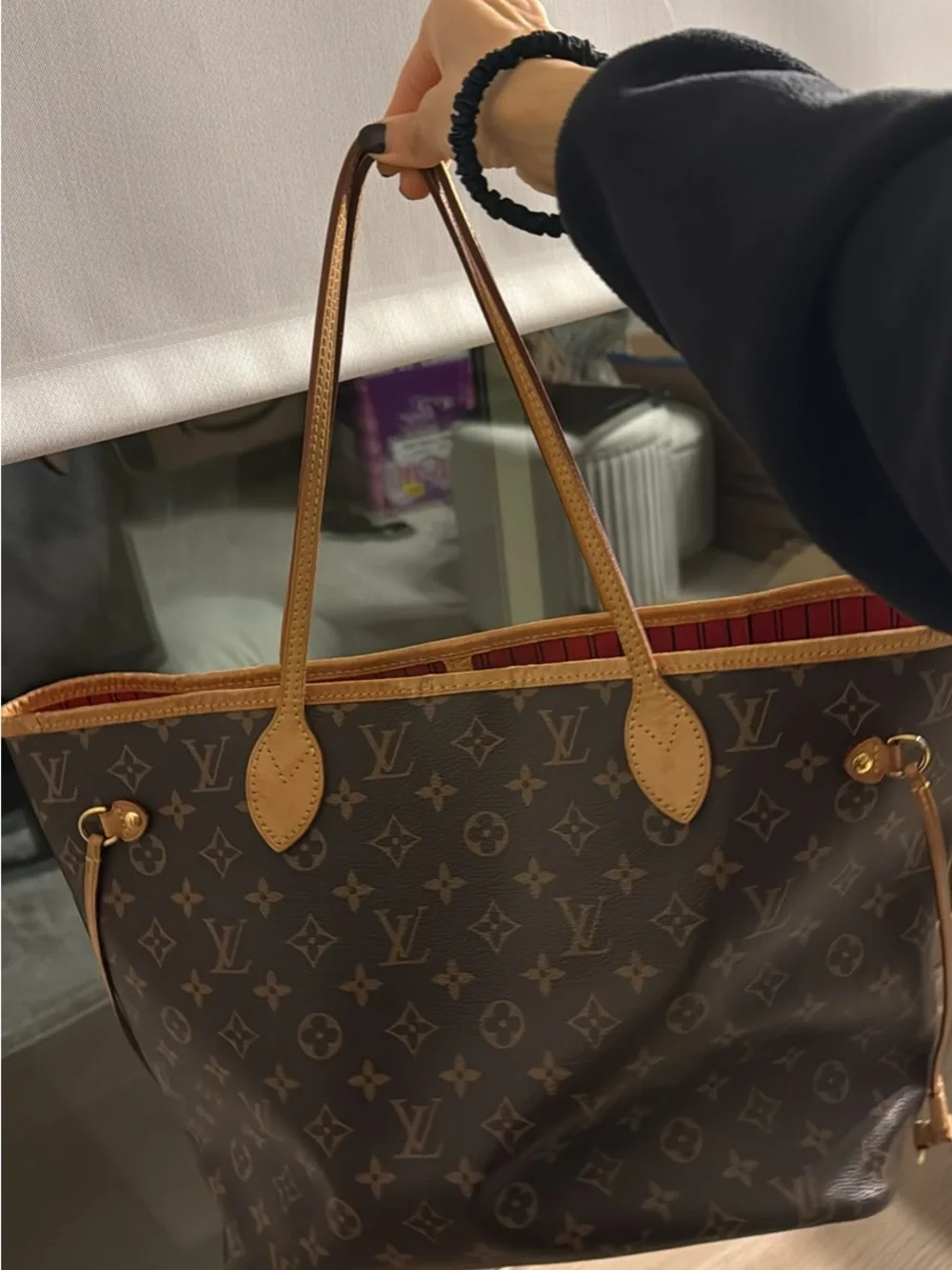 Louis Vuitton Brown Monogram Neverfull Tote